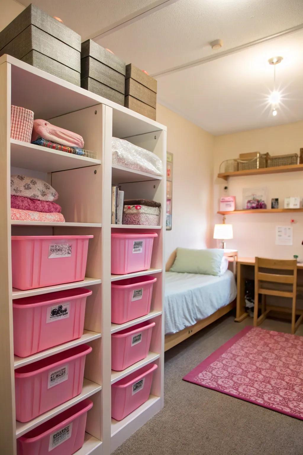 Functional storage can be both practical and stylish.