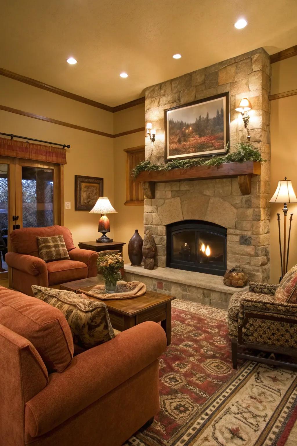 Inviting colors bring coziness and ease to your dwelling.
