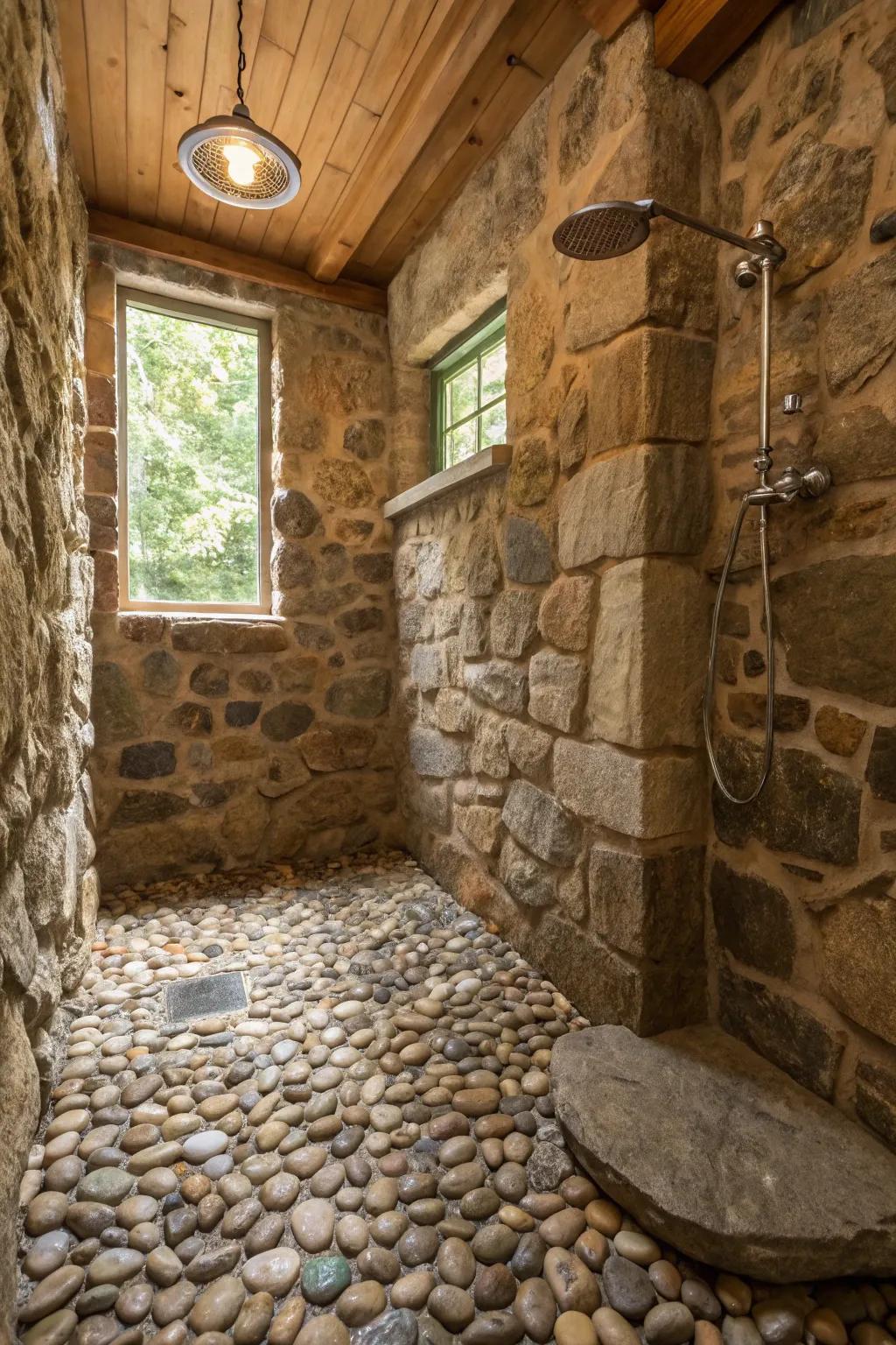 Bedrock surfaces introduce the essence of nature indoors.