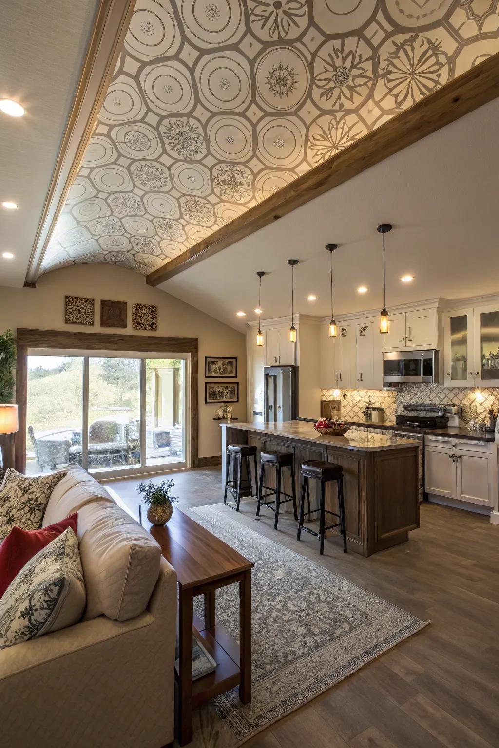 Distinct elements create a sense of separation while maintaining a cohesive flow.