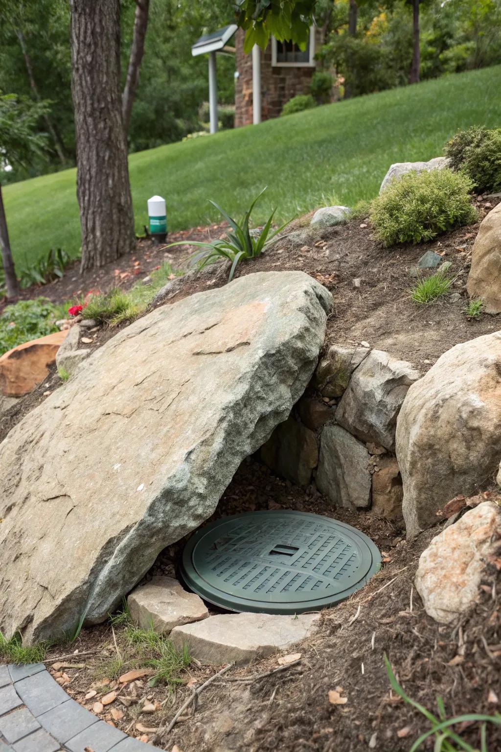 Simulated rocks deliver an immediate, organic concealment solution.