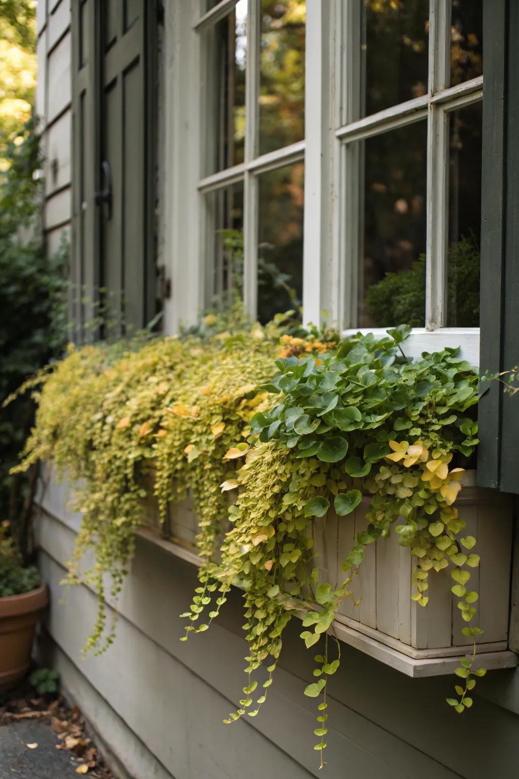 Sunbeam Creeper's golden foliage brightens up any shaded space.