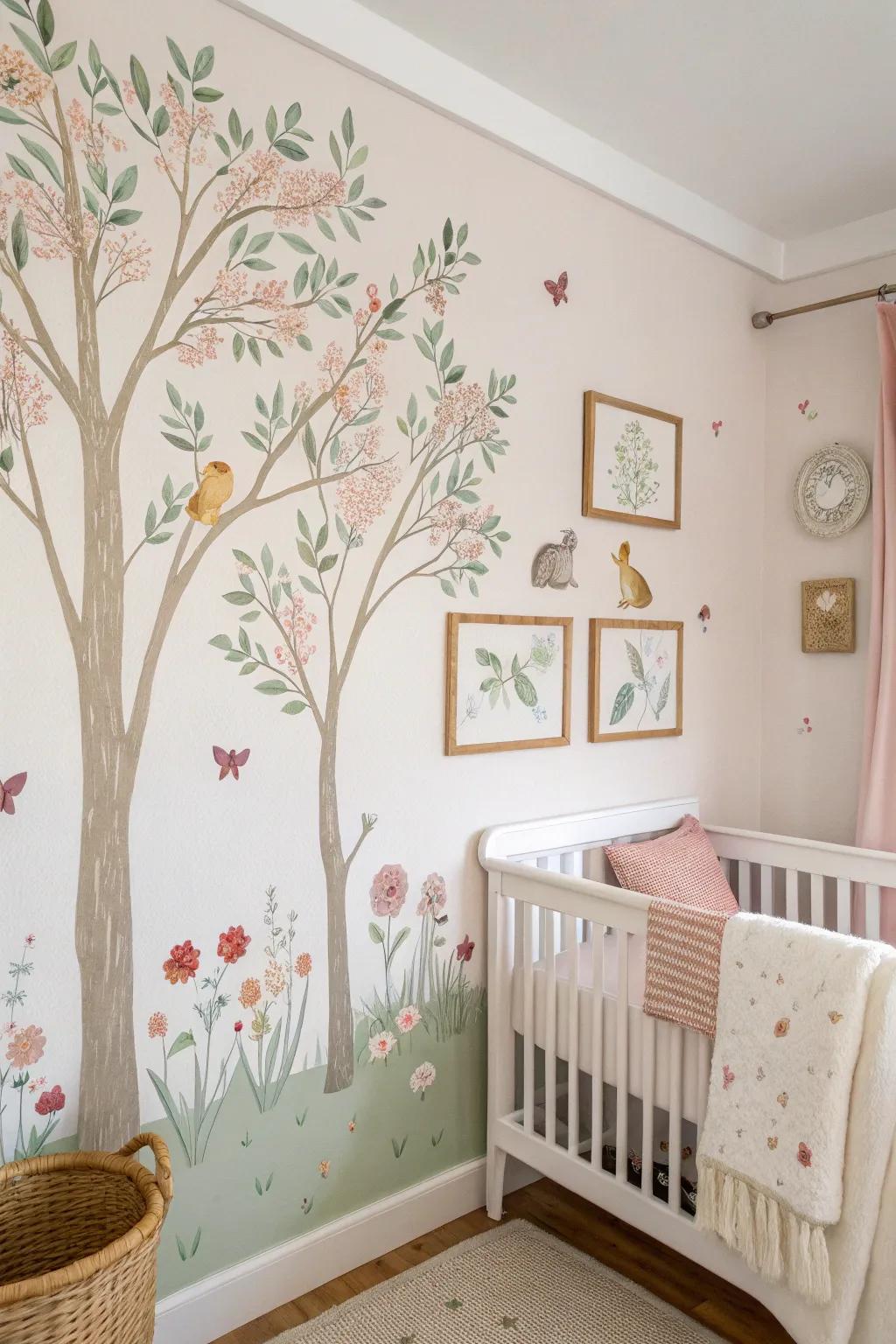 Subtle wall embellishments impart personality devoid of overwhelming the area.