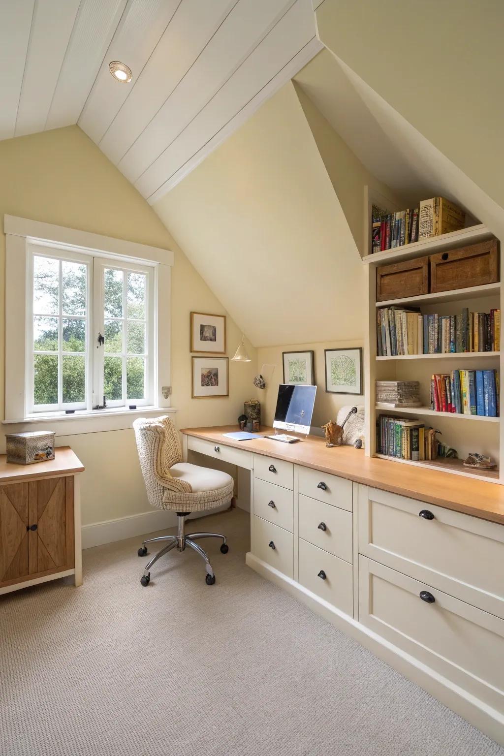 Creating visual space with light and pleasant colors