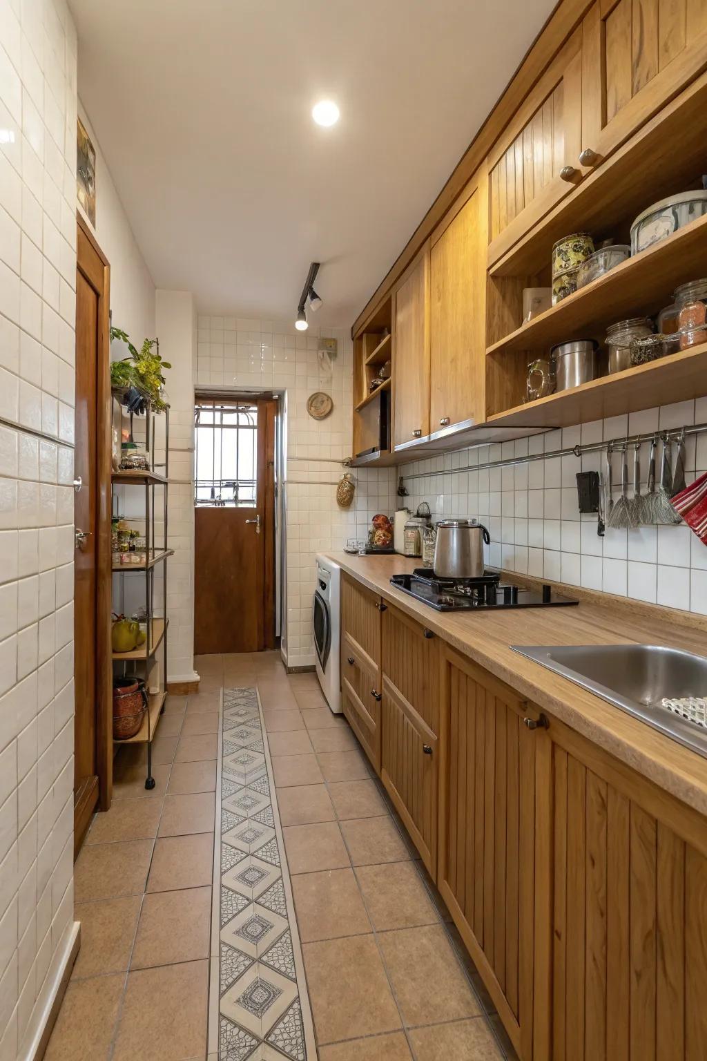 A mix of materials infuses your kitchen with character and tactile sensations.