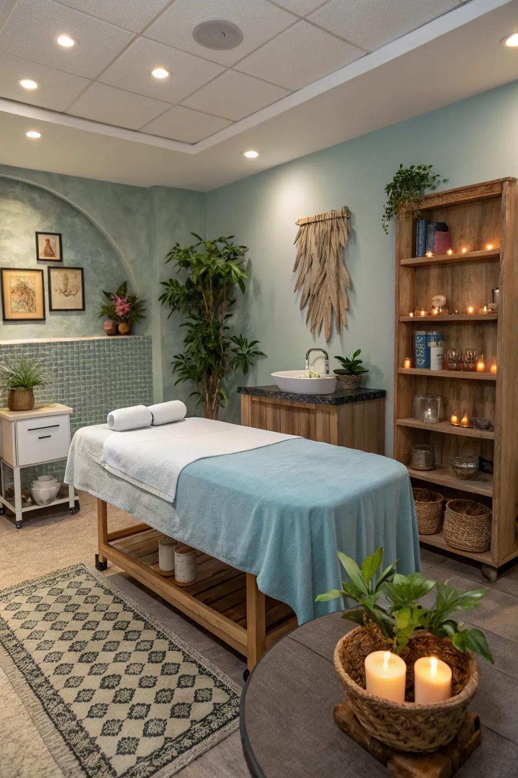 A specially designed area for personalized spa treatments.