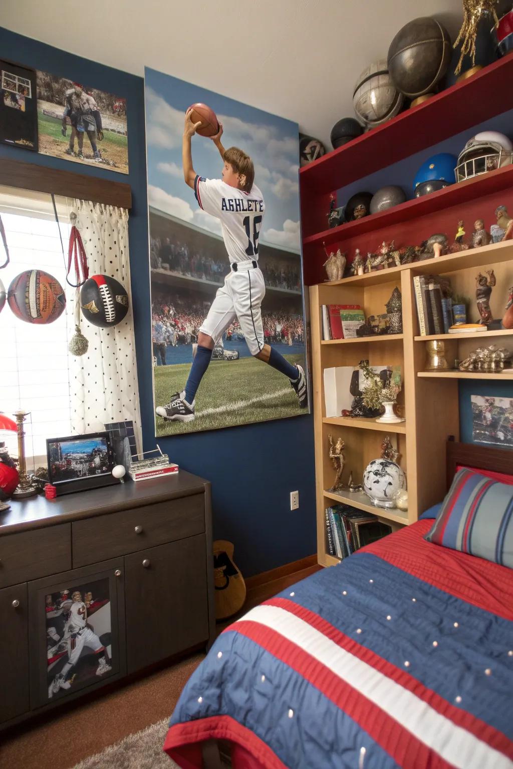 Commemorate individual achievements through tailored athlete arts.