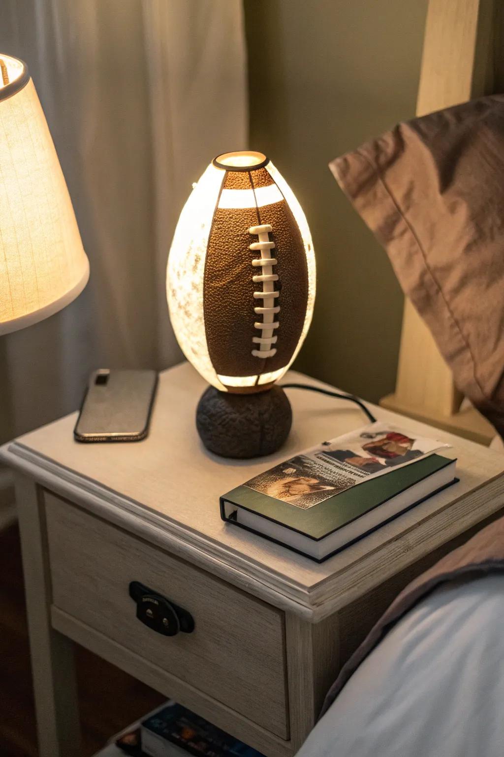 Illuminate your area with athletic-inspired lanterns.