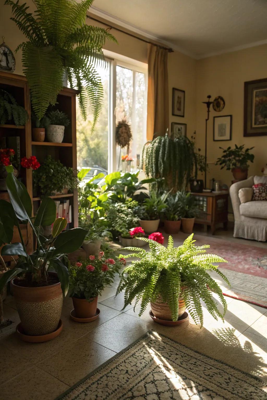 Botanical touches create a revitalizing and vibrant environment.