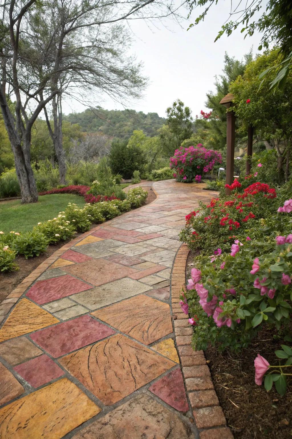 Brighten your path with a splash of color.