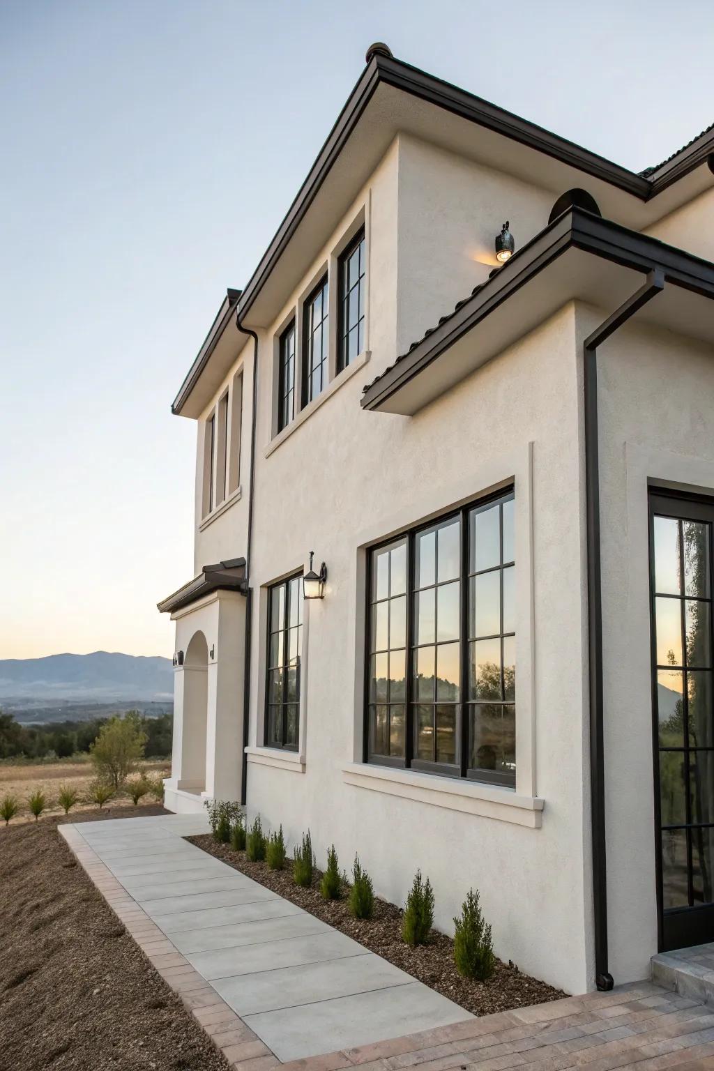 Uncluttered outlines and minimalist surrounds enhance this modern architecture.
