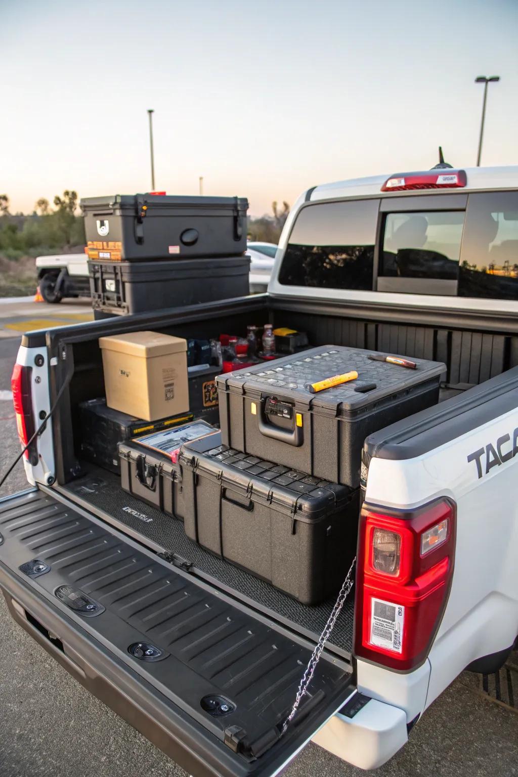 Maintain your cargo secure and arranged with organization systems.