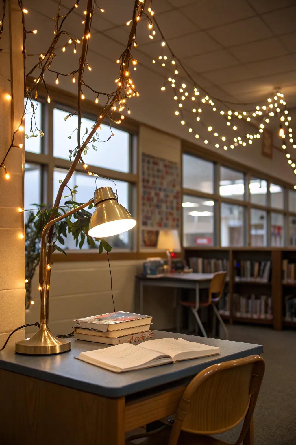Gentle illumination introduces an inviting element to your educational space.