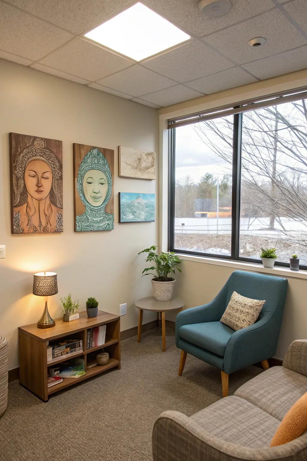Considered design brings dimension to the supporting space.
