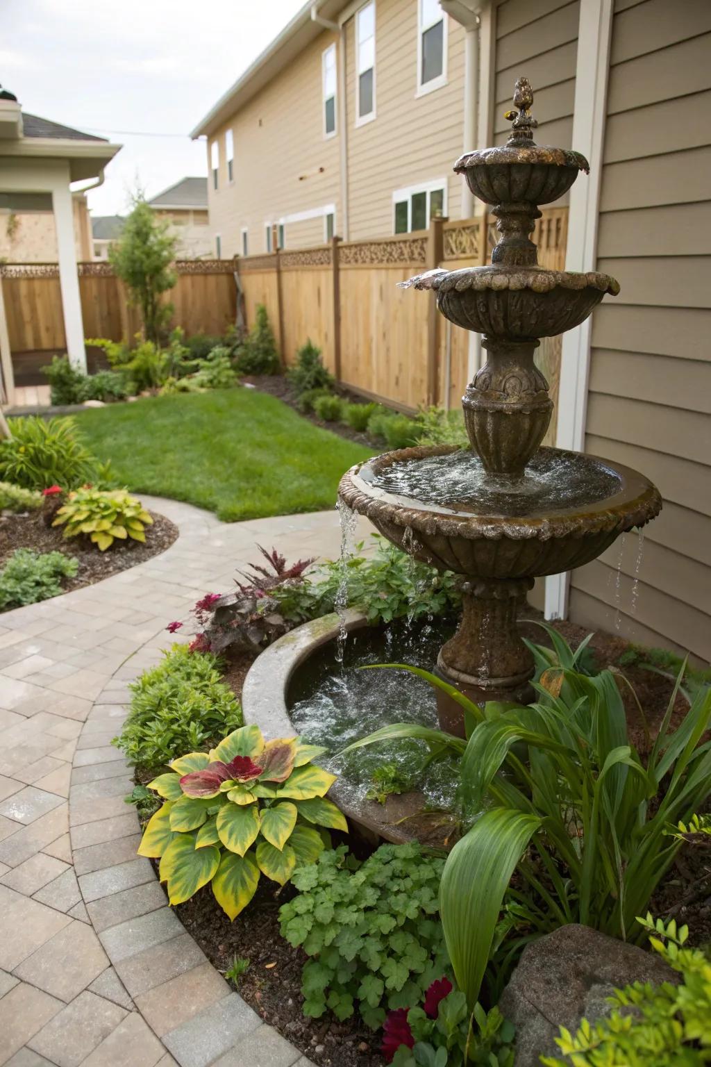 Bring in serenity with a water element.