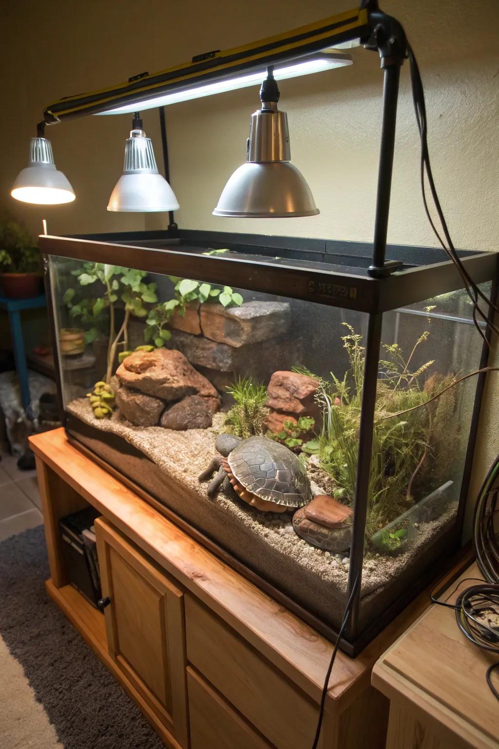 Proper lighting is essential for your turtle's health and joy.
