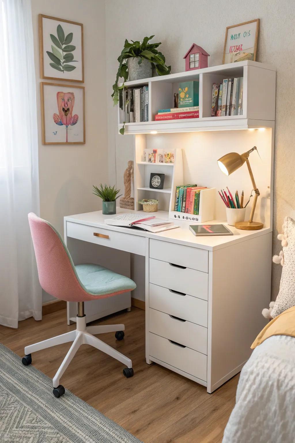 A dedicated study area helps build a productive and inspiring environment for learning.