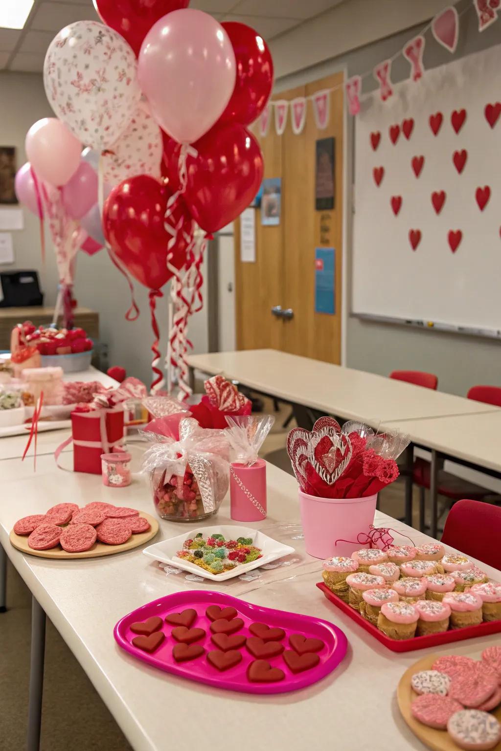 A table designed for festive celebrations and sweet enjoyment.