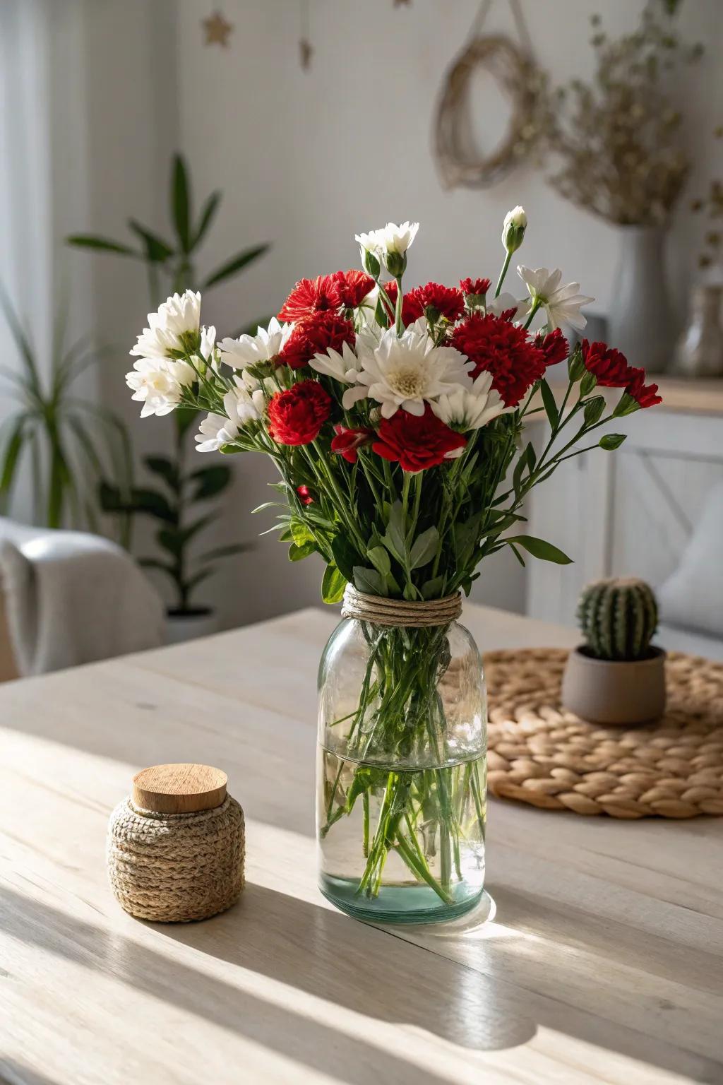 Elevate your Valentine's Day with a simple and striking floral vessel centerpiece.