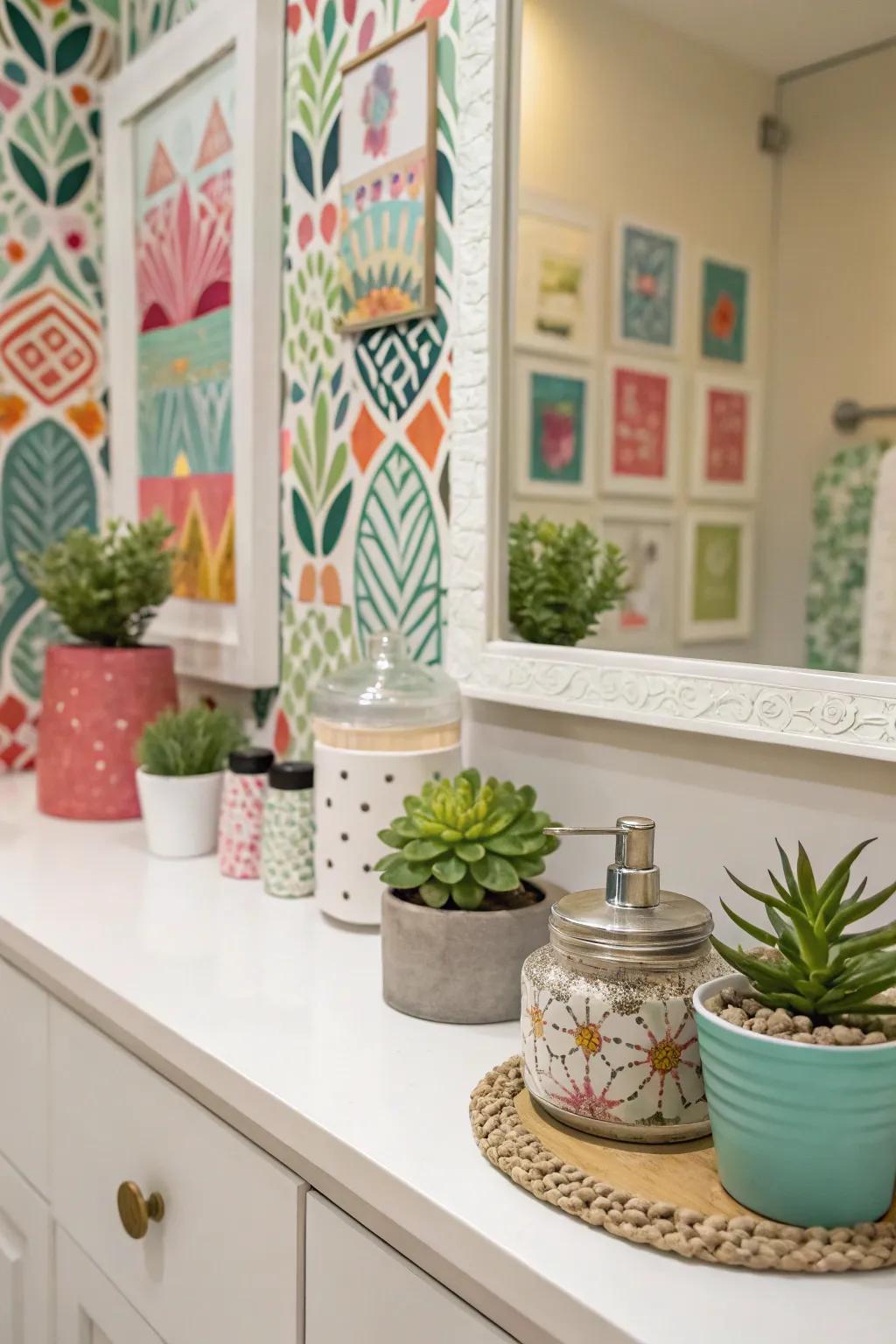 Personal touches turn your vanity into a distinctive area.