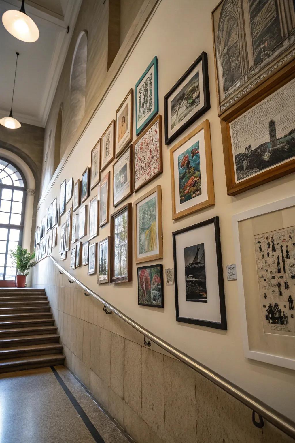 Inventive border arrangements append visual intrigue.