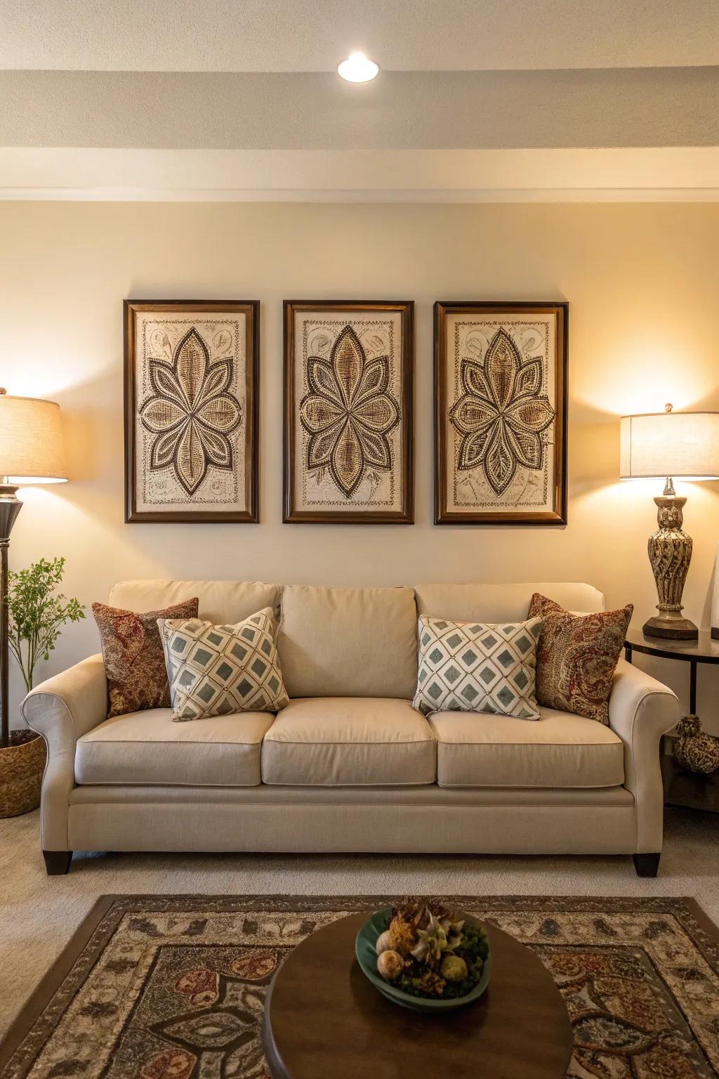 Harmonious arrangements engender a sense of composure and serenity.