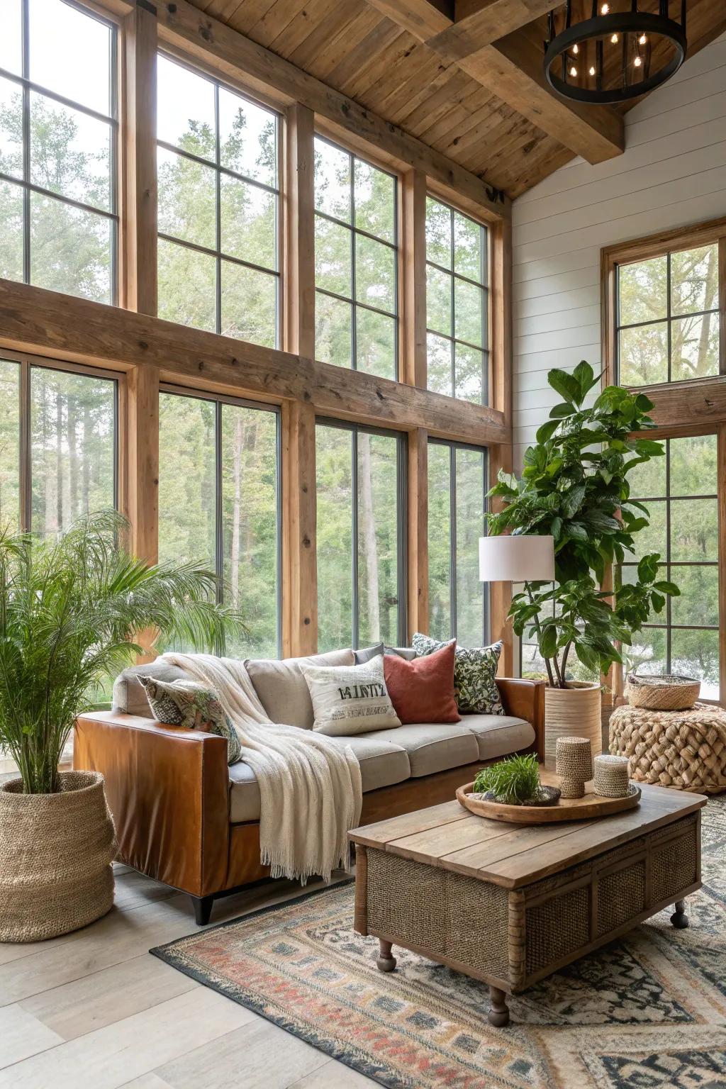 Open rooms encourage a spacious and modern feel.