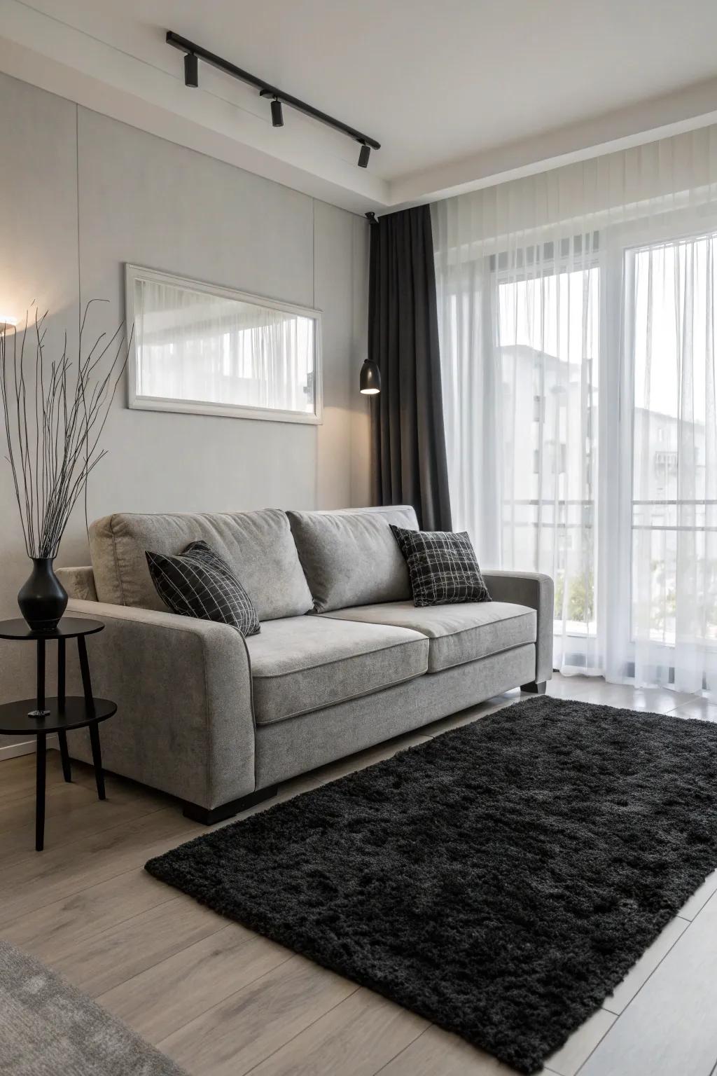 Raven rugs give a sleek, current style to your home.