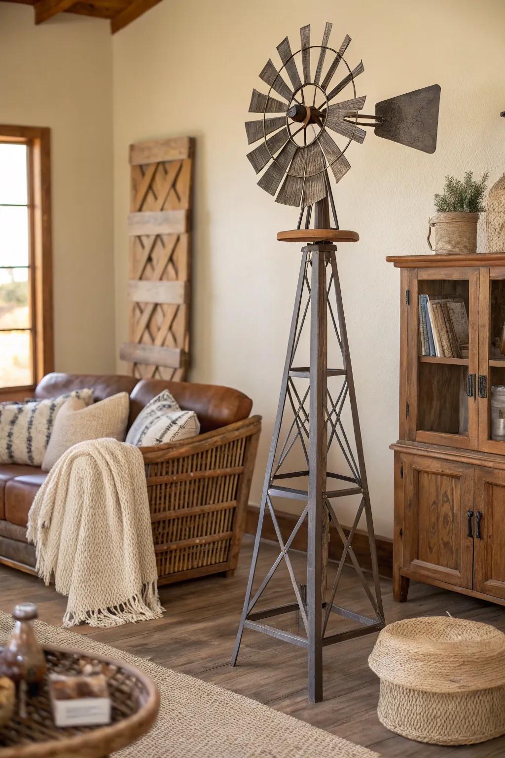 Unite diverse materials for a chic, snug living space.