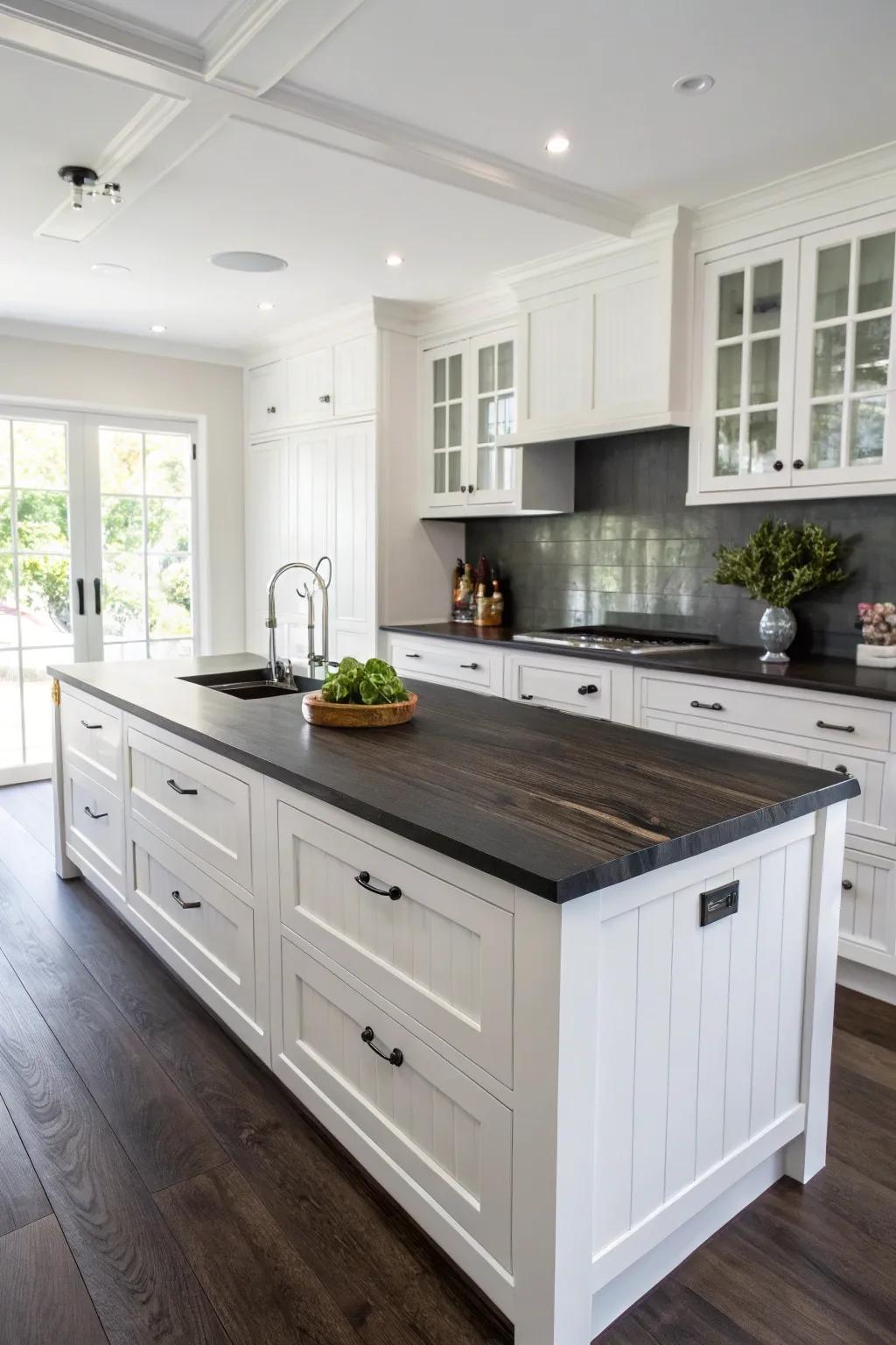 A refined carbon tint that introduces contemporary sophistication to any cooking area.