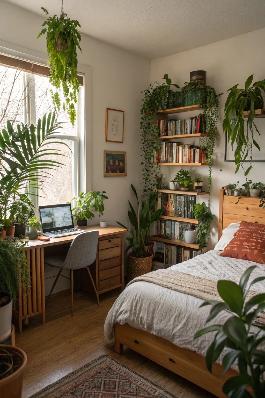 Revitalize your room with the invigorating presence of plants.