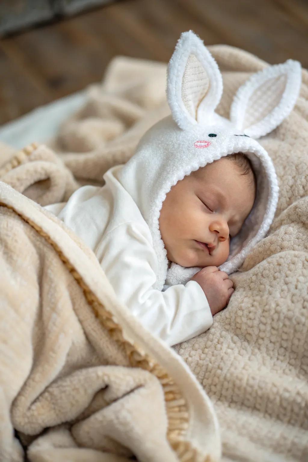 Themed attire contributes a whimsical touch to baby images.