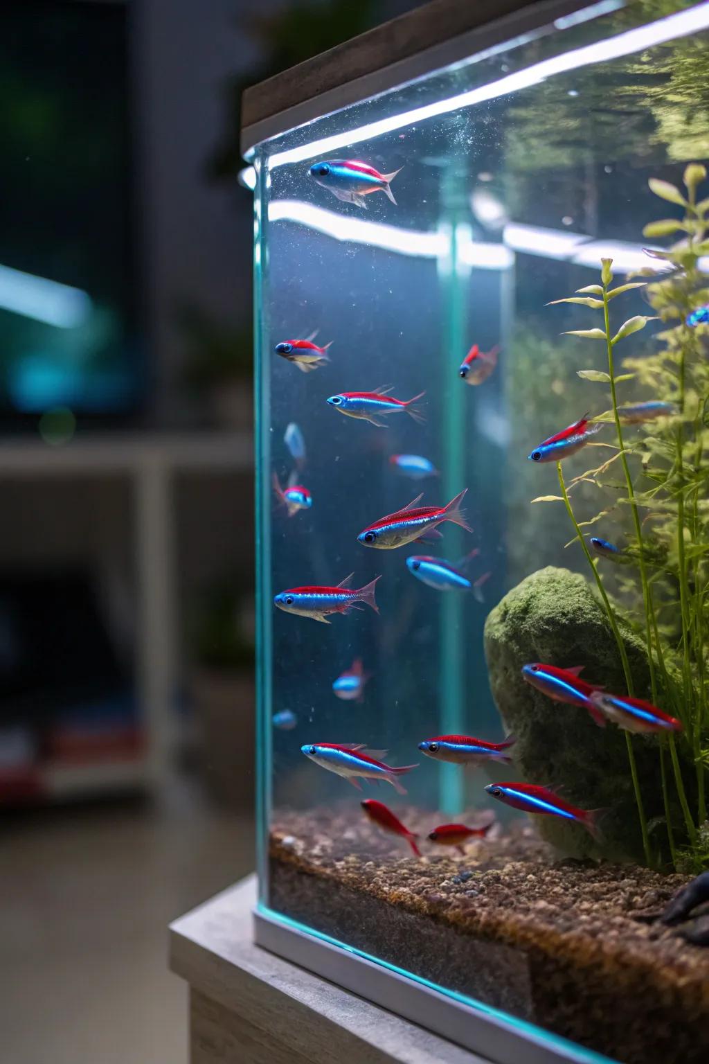 Energize your tank with a vibrant school of fish.