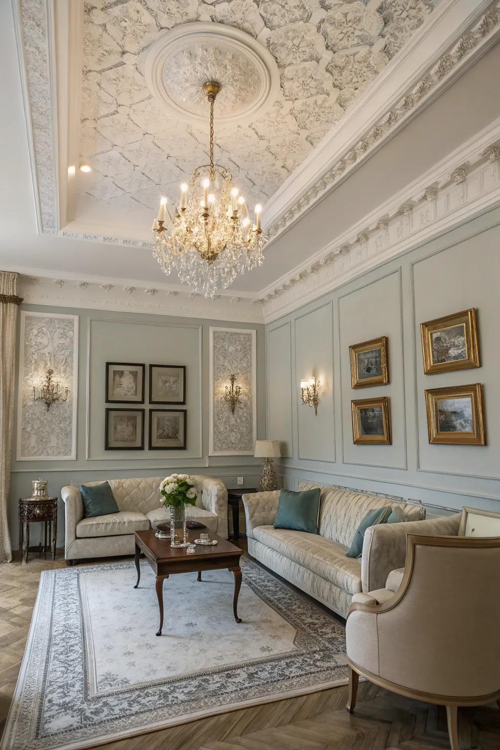 Crown moulding to add a touch of sophistication.
