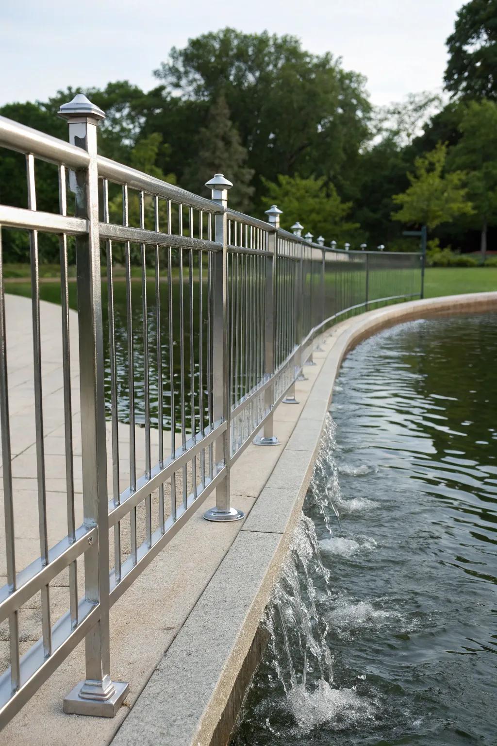 Aqua features fashion a tranquil setting adjacent to your barrier.