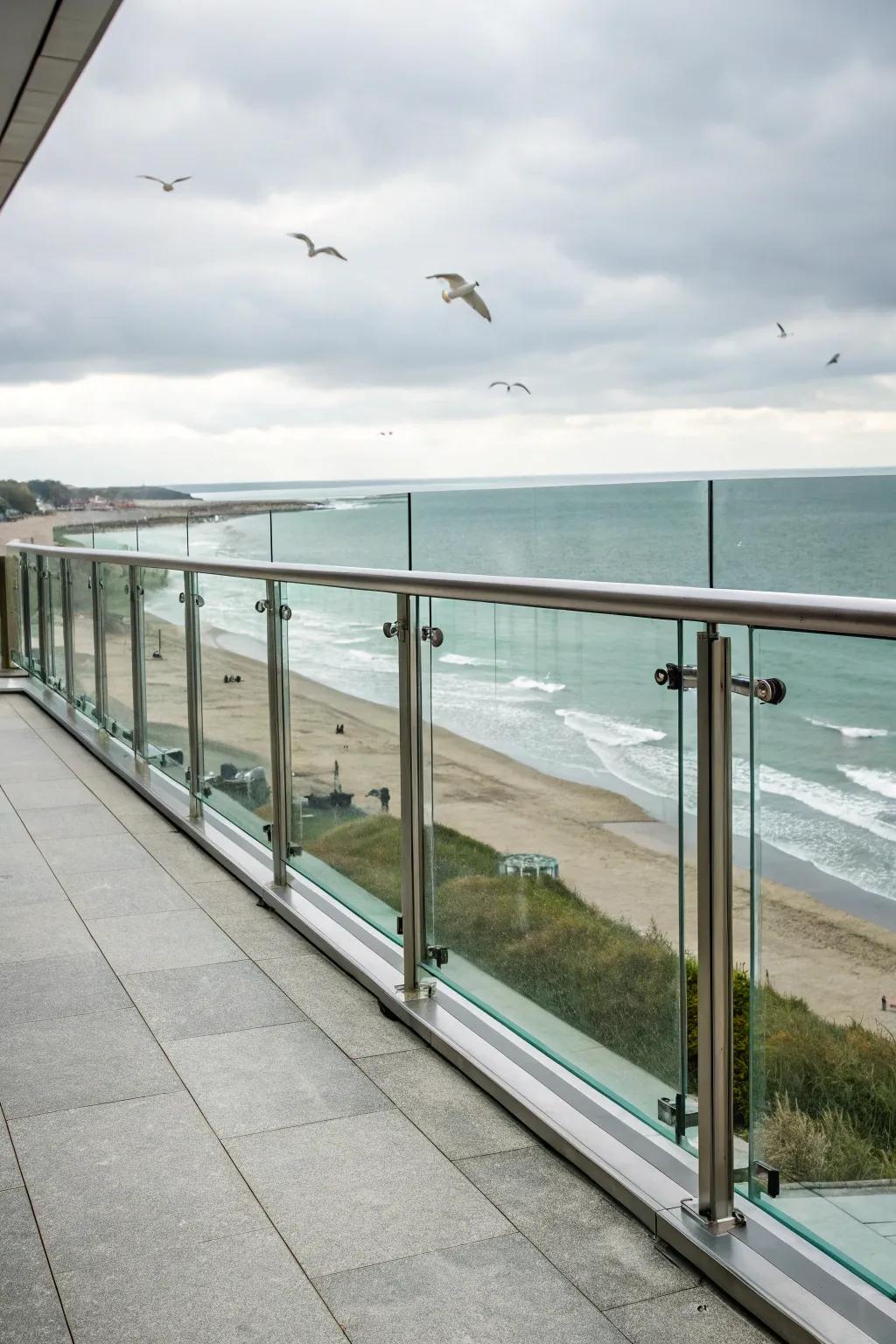 Elegant alloy and crystal borders preserving a stunning vista.