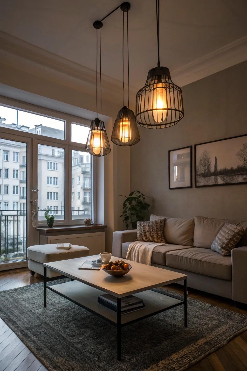 Elegant lighting improves any room's ambiance.