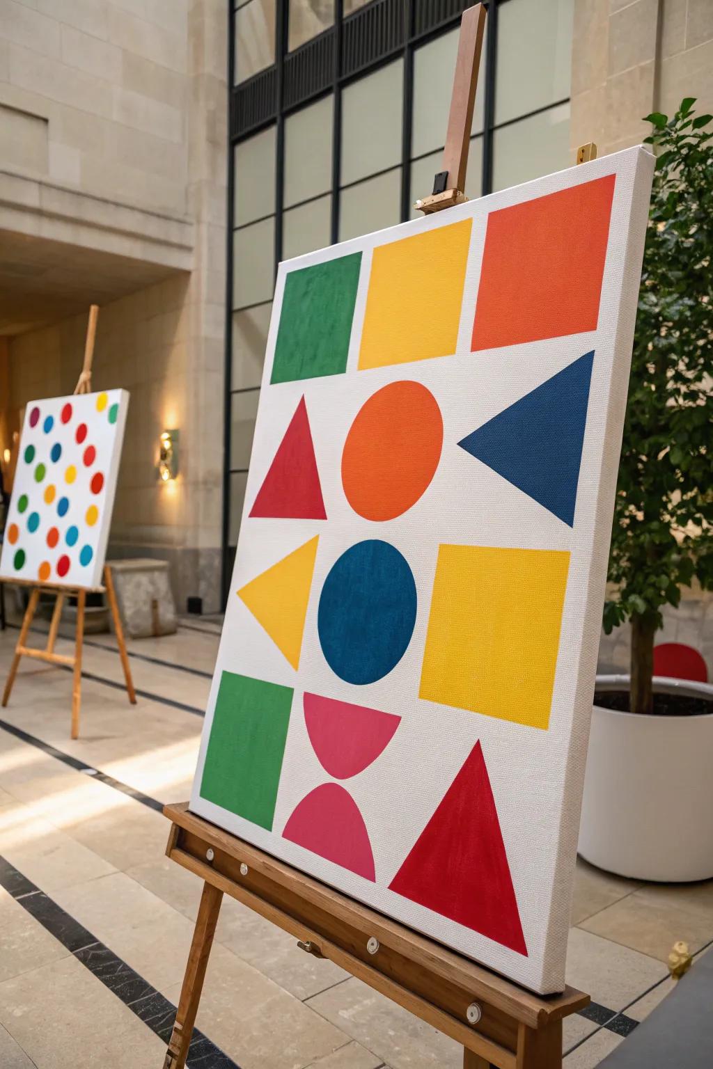 Enhance your art with contemporary geometric designs.