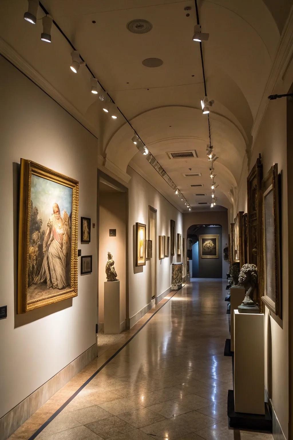 Skillfully directed spotlights can transform any artwork into the captivating centerpiece of your home.