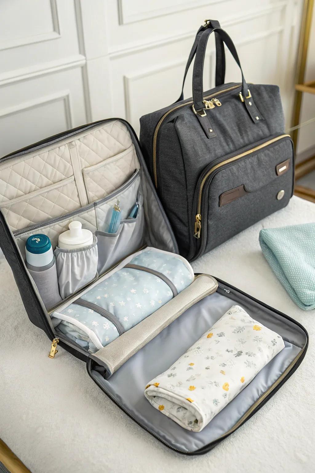 A travel change mat that's compact, guaranteeing convenience on the move.