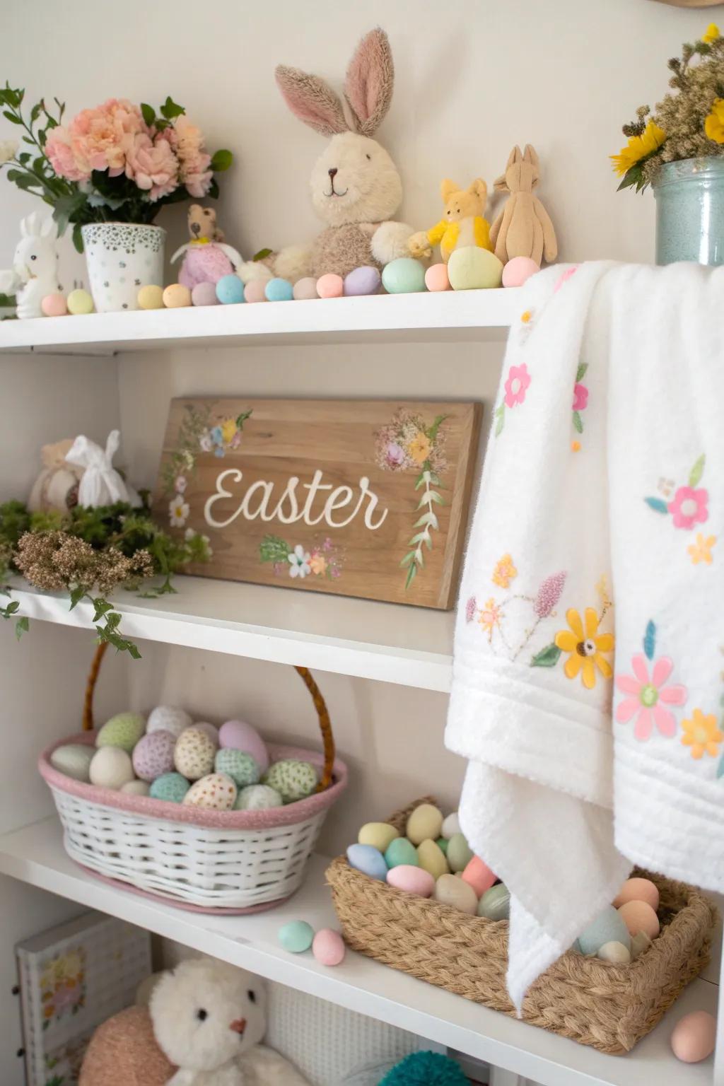 Monogrammed decorations that make Easter extra special.