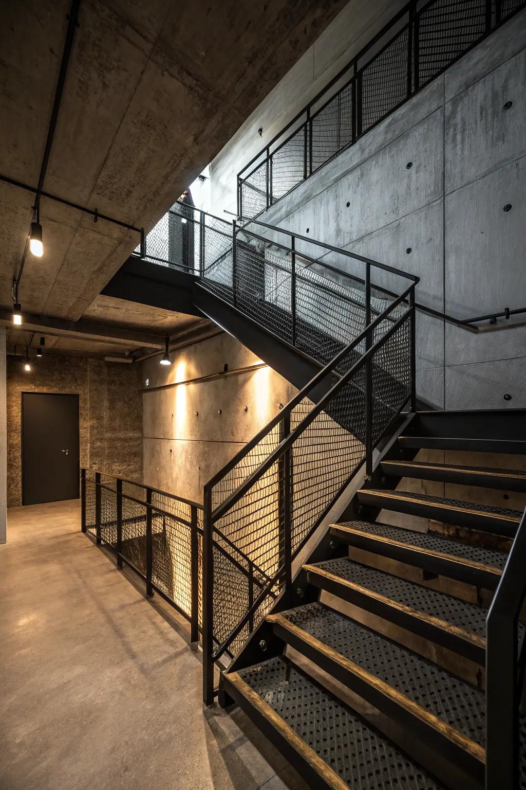 Metal accents offer a modern, industrial vibe.