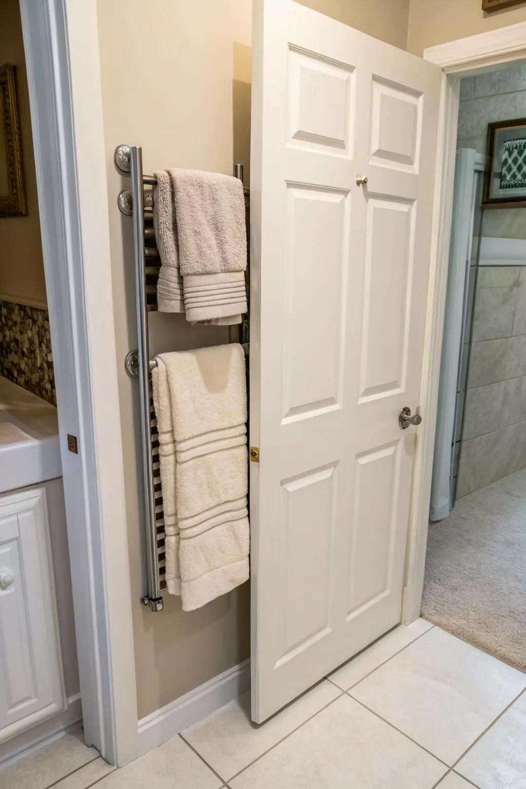 Over-the-portal fixtures prove invaluable for conserving dimensions.