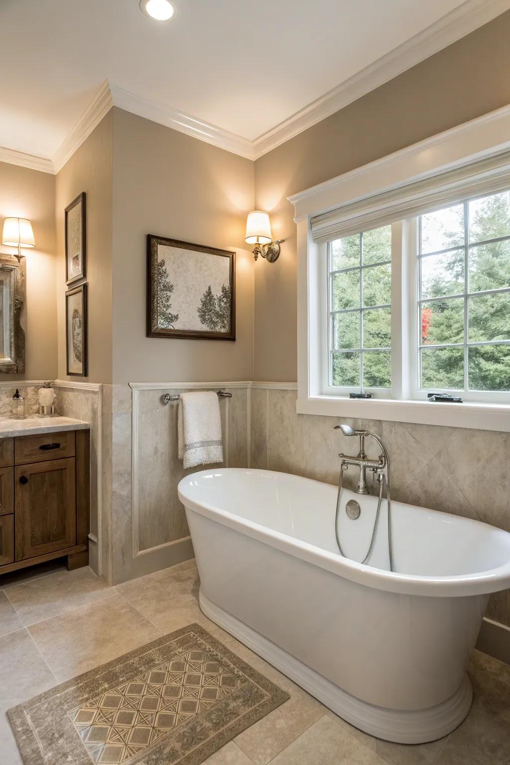 Shape a restful zone with a muted color selection.