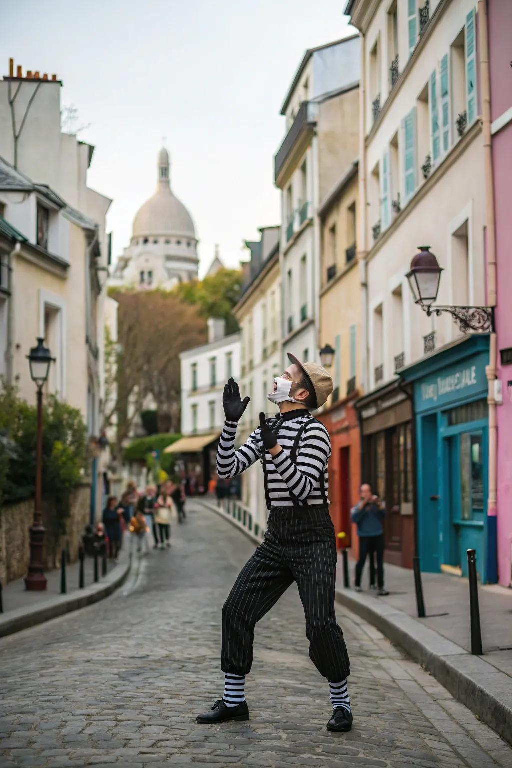 Express yourself quietly with a classic pantomime costume this Halloween.