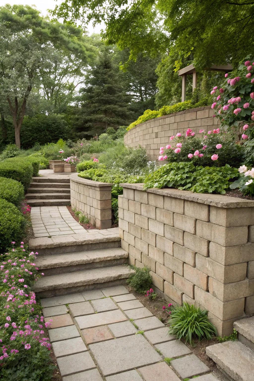 Incorporate walkways for a unified outdoor ambiance.