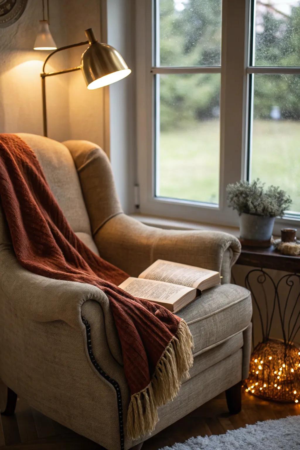 A cozy nook ideal for unwinding.