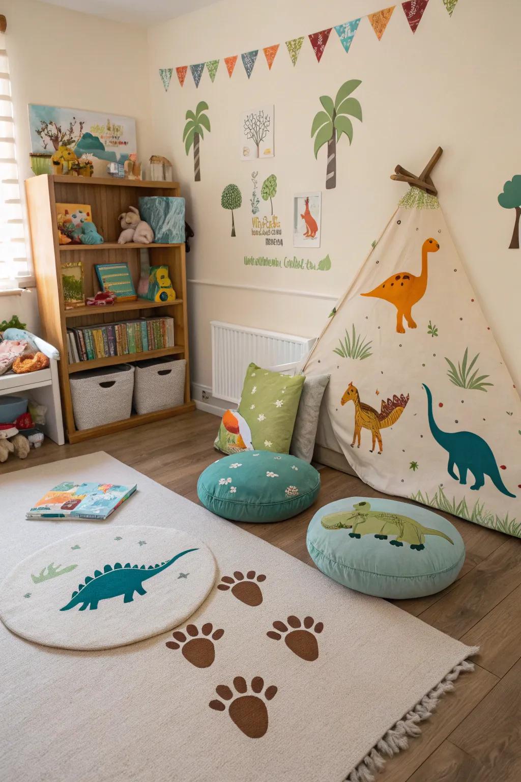 Step back in time with a reptile-themed nursery.
