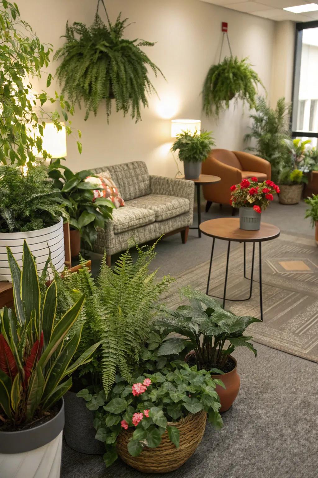 Foliage adds vitality and freshness to any setting.