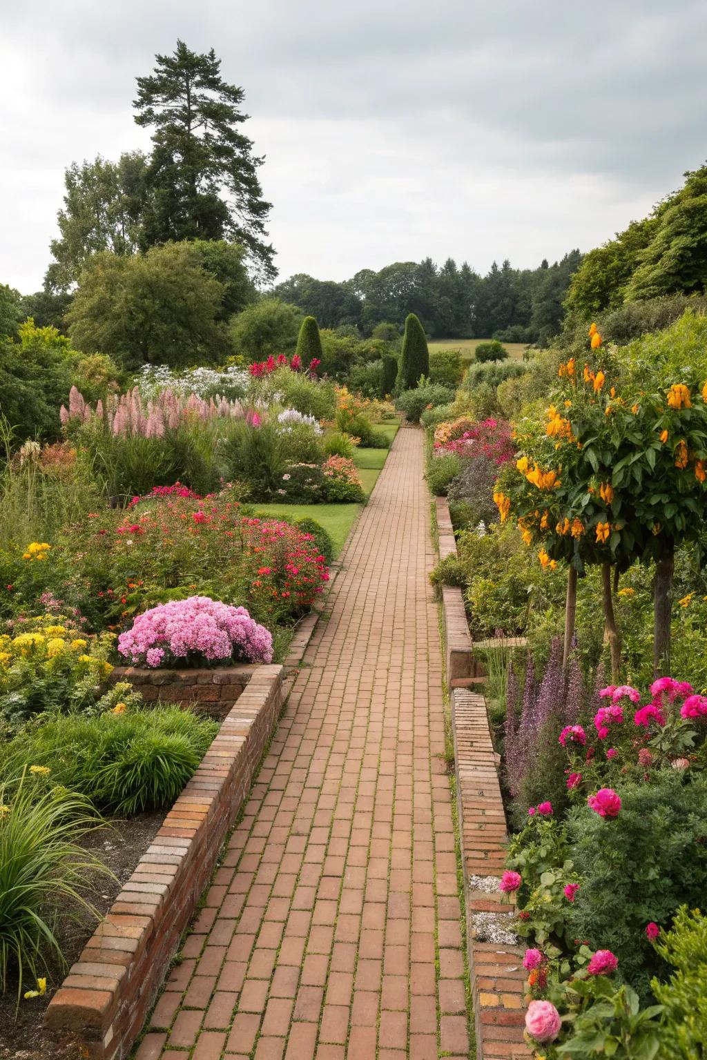 Concourses and brick beds proffer a seamless garden sojourn.